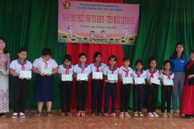 Sôi động “Ngày hội tiến bước lên Đoàn” tại Trường TH Cao Thắng