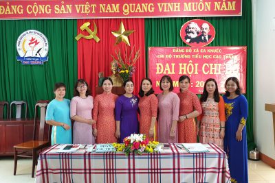 Đại hội Chi bộ trường Tiểu học Cao Thắng nhiệm kỳ 2020 – 2022