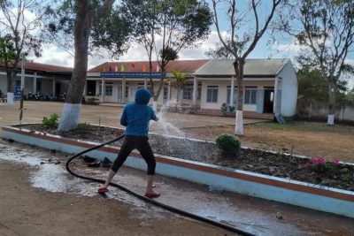 CÔNG TÁC CHUẨN BỊ ĐÓN HỌC SINH TRỞ LẠI TRƯỜNG SAU THỜI GIAN NGHỈ DỊCH CỦA TRƯỜNG TIỂU HỌC CAO THẮNG